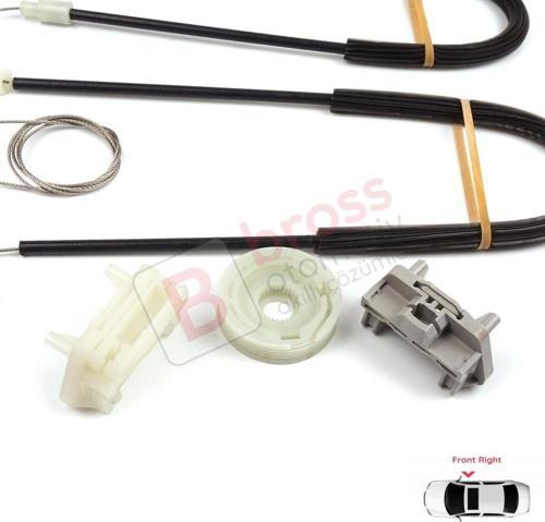 Ford Focus MK1 1998-2007 2/3 Kapı HB Coupe 1331618 İçin Elektrikli Sağ Kapı Cam Kriko Tamir Seti