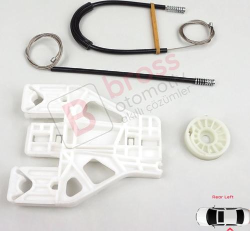 Audi A4 S4 B8 8KH 8K5 8K2 2008-2015 4/5 Kapı 8K0839461 İçin Elektrikli Arka Sol Cam Kriko Tamir Seti