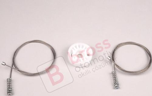 Audi A4 S4 B6 B7 2002-2009 2-Kapı CC Cabrio 8H0839397 İçin Elektrikli Arka Sol Cam Kriko Tamir Seti