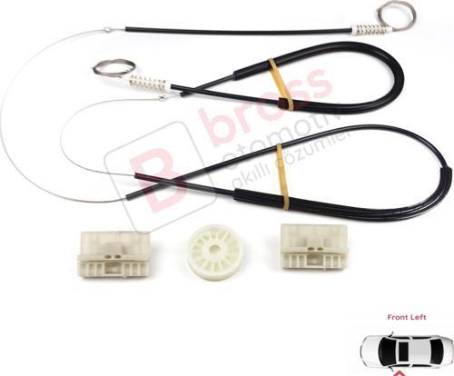Audi A6 C6 S6 4F 4F2 4F5 2004-2011 4/5 Kapı 4F0837461 İçin Elektrikli Ön Sol Cam Kriko Tamir Seti