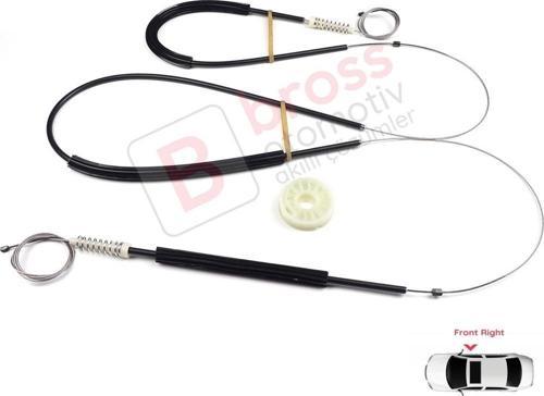 Audi Q7 MK1 4L 4LB 2006-2015 5-Kapı SUV 4L0837462 İçin Elektrikli Ön Sağ Cam Kriko Tamir Seti