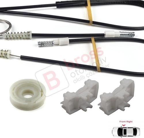 Land Rover Freelander MK1 1997-2006 3/5 Kapı LR006371 İçin Elektrikli Ön Sağ Cam Kriko Tamir Seti