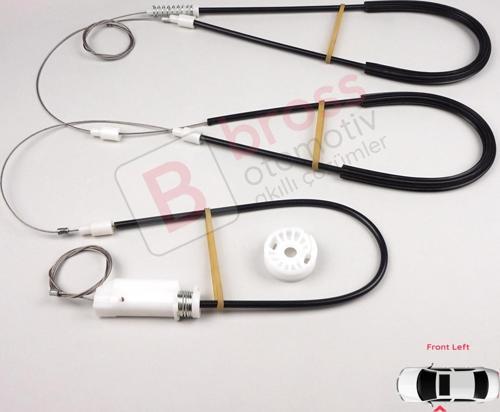 Mercedes CLK W209 C209 A209 2002-2009 2-Kapı Coupe Convertible İçin Ön Sol Cam Kriko Tamir Seti