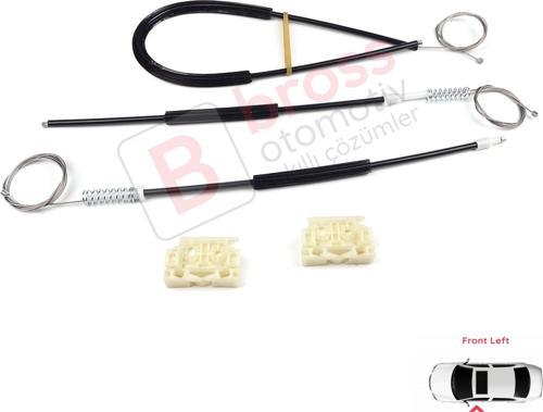 Citroen C4 Picasso MK1 UD Grand UA 2006-2013 MPV 9221CV İçin Elektrikli Ön Sol Cam Kriko Tamir Seti