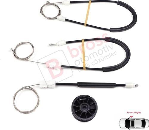 Nissan Primera P11 WP11 1996-2002 4/5 Kapı 807002F000 İçin Elektrikli Ön Sağ Cam Kriko Tamir Seti