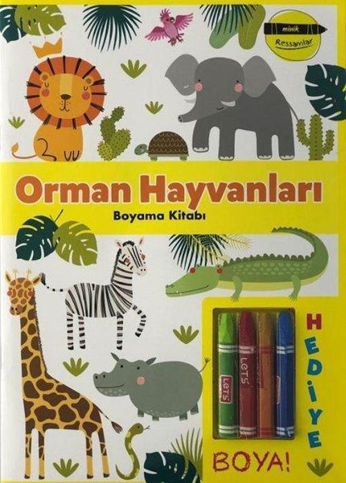 Minik Ressamlar - Orman Hayvanları Boyama Kitabı