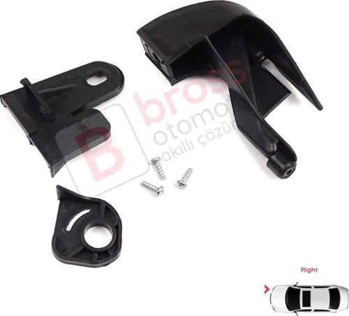 Fiat Fiorino MK3 Citroen Nemo Peugeot Bipper 2007-2020 6212F3 İçin Sağ Ön Far Ayak Tamir Seti 
