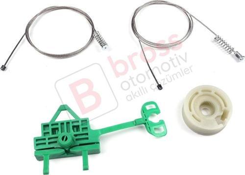 Fiat Linea 323 110 2007-2018 51892560 İçin Elektrikli Ön Sağ Kapı Cam Kriko Tamir Seti