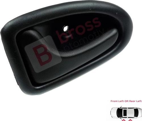 Renault Clio 2 Scenic 1 Trafic Logan 1 Daily 3 Master 2 İçin Siyah Sol İç Açma Kapı Kolu 7700434716