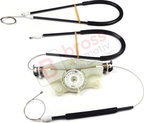 VW New Beetle 1997-2011 3-Kapı Hatchback 1CM898655 İçin Elektrikli Ön Sol Kapı Cam Kriko Tamir Seti