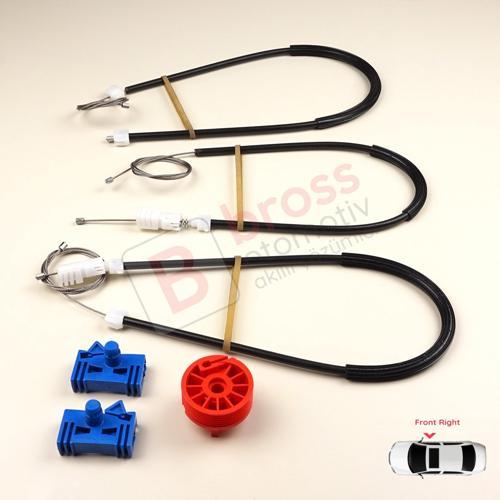 Renault Vel Satis Hatchback BJ 2001-2009 8200008326 İçin Elektrikli Ön Sağ Kapı Cam Kriko Tamir Seti