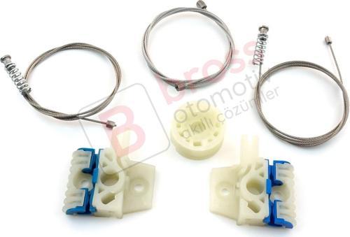 VW Tiguan MK1 5N 2007-2018 5-Kapı SUV 5N0837461 İçin Ön Sol Kapı Cam Kriko Tamir Seti