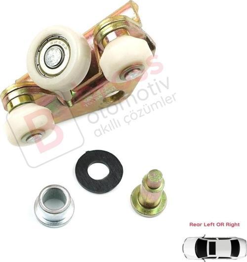 VW Transporter T4 Caravelle 1990-2003 için Arka Sürgülü Kapı Makarası 701843436A