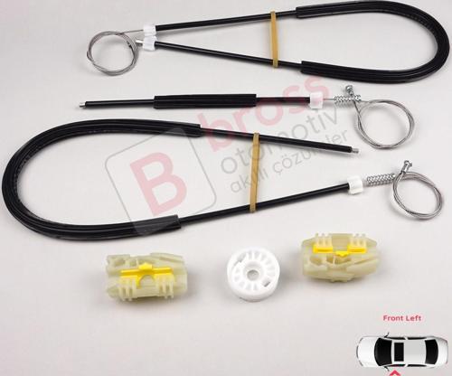 Seat Ibiza MK4 6J8 6P8 6J5 6P1 2008-2017 5-Kapı 6J4837401 İçin Elektrikli Ön Sol Cam Kriko Tamir Set