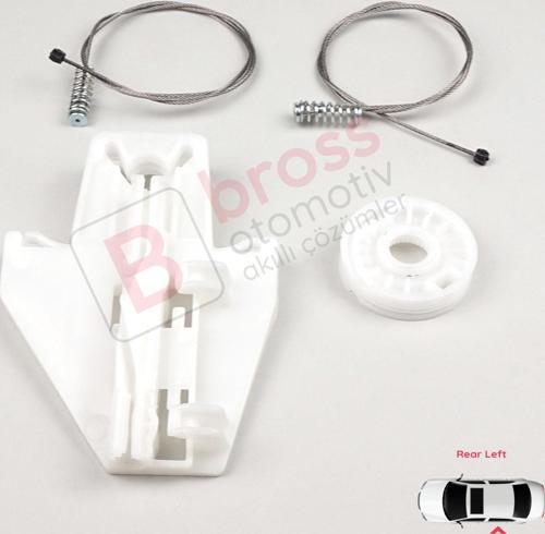 Seat Toledo MK2 1M2 1998-2004 Leon MK1 1M1 1999-2006 1M0839461A İçin Sol Arka Cam Kriko Tamir Seti