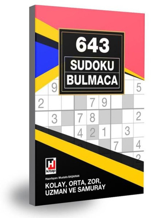 643 Sudoku Bulmaca - Kolay Orta Zor Uzman ve Samuray