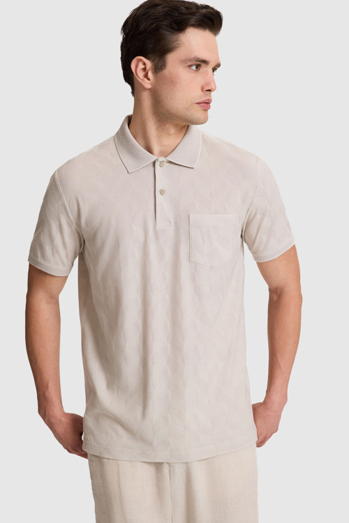 Erkek Taş Regular Fit Polo Yaka Tişört 50322454-VR049