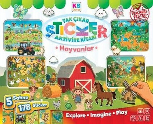 Hayvanlar Tak Çıkar Sticker Kitabı