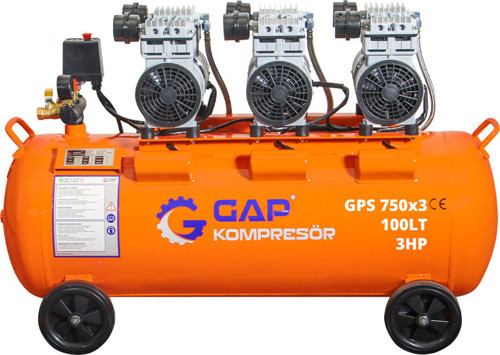 Hava Kompresörü Sessiz Ve Yağsız 100 Lt 3 Hp