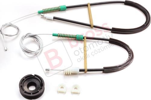 Volvo C70 MK1 872 1996-2002 2-Kapı Coupe 9467884 İçin Sol Cam Kriko Tamir Seti