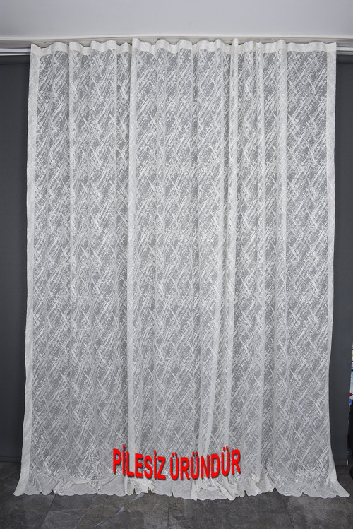 KDK 6030 MODEL KREM RENK PİLESİZ TEK KANAT Fon Perde 300*260 cm