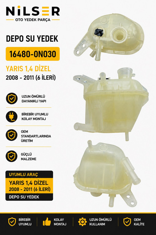 Toyota Yaris Yedek Su Depo 2008-2011 1.4 6 İleri