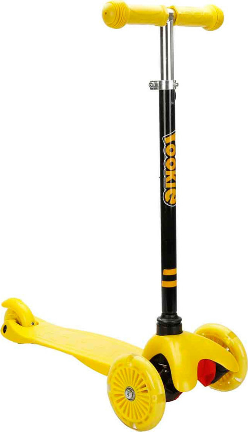 Işıklı Katlanır Mini Scooter Sarı OZA18470
