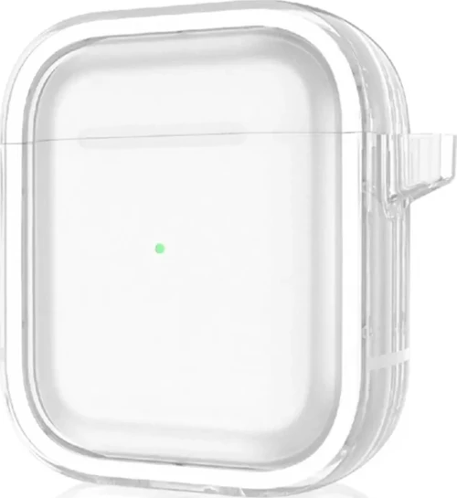 Airpods 4 (4.nesil) Shiny Şeffaf Kılıf - Beyaz