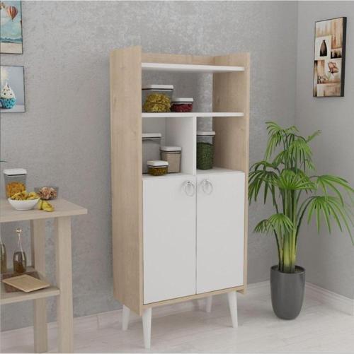 Kiler Çok Amaçlı Dolap Banyo & Mutfak Beyaz Meşe