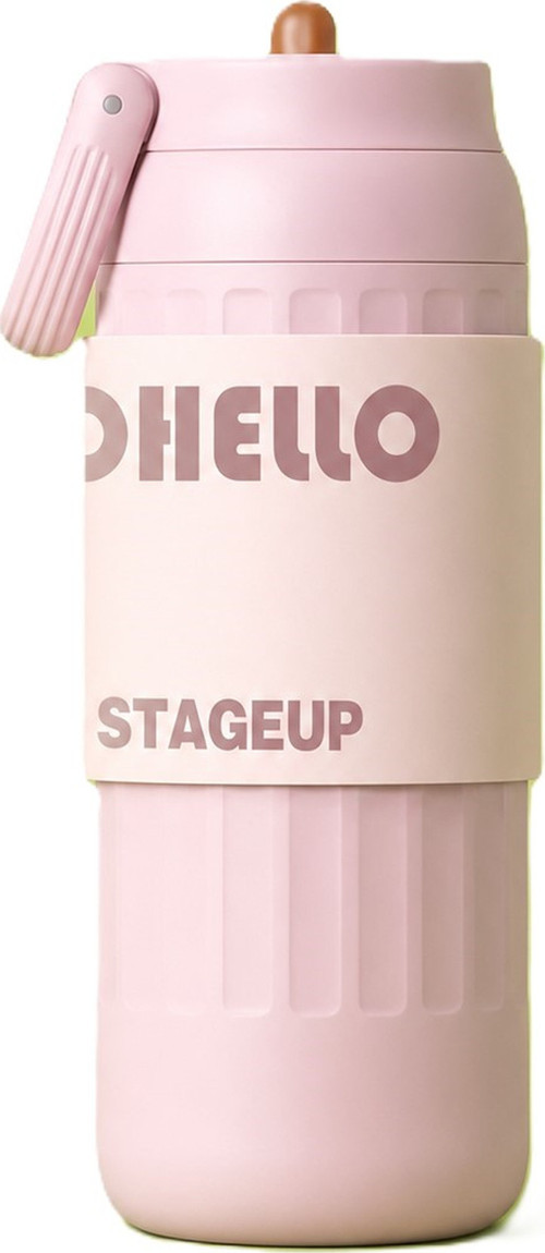 FASHION ÇELİK TERMOS MATARA PEMBE 460 ML.