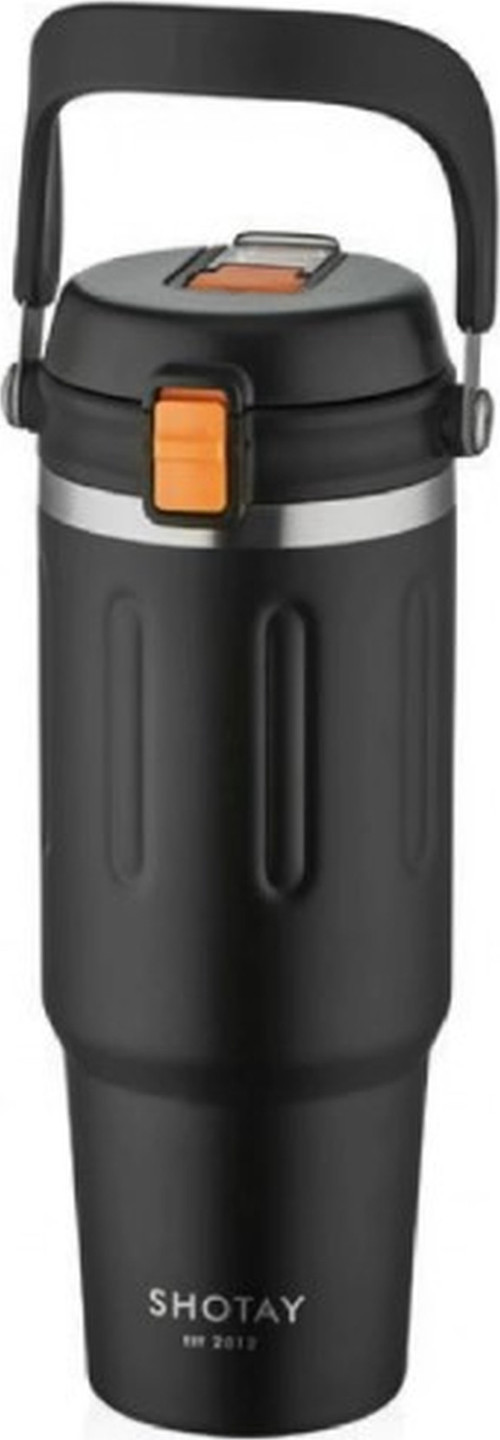 CAMPING ÇELİK MUG SİYAH 900 ML.