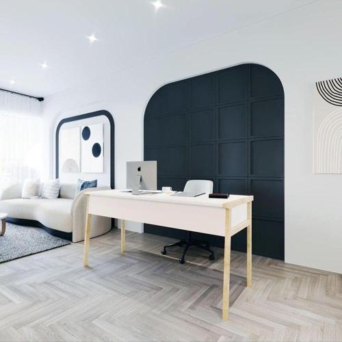 Zenith Çalışma Masası 150 cm Beyaz Meşe