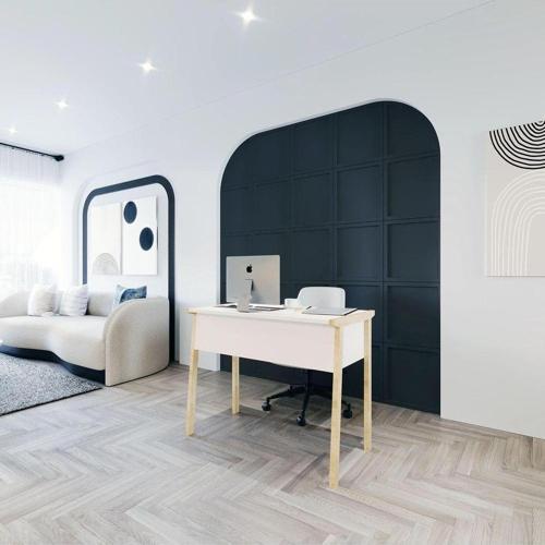 Zenith Çalışma Masası 90 cm Beyaz Meşe