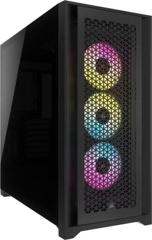 CORSAIR CC-9011242-WW iCUE 5000D RGB AIRFLOW 3xAF120 Mid-Tower Siyah Gaming Kasa