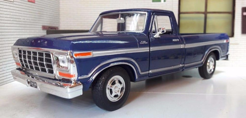 MotorMax 1979 Ford F-150 Custom Lacivert 1:24 Model Araba