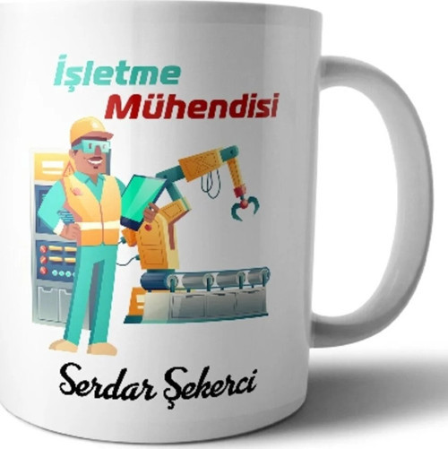 Işletme Mühendisi Isme Özel Meslek Kupa Bardak