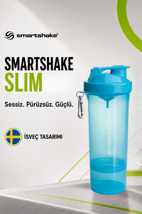 Slim Serisi 500 ml Neon Mavi Protein Shaker