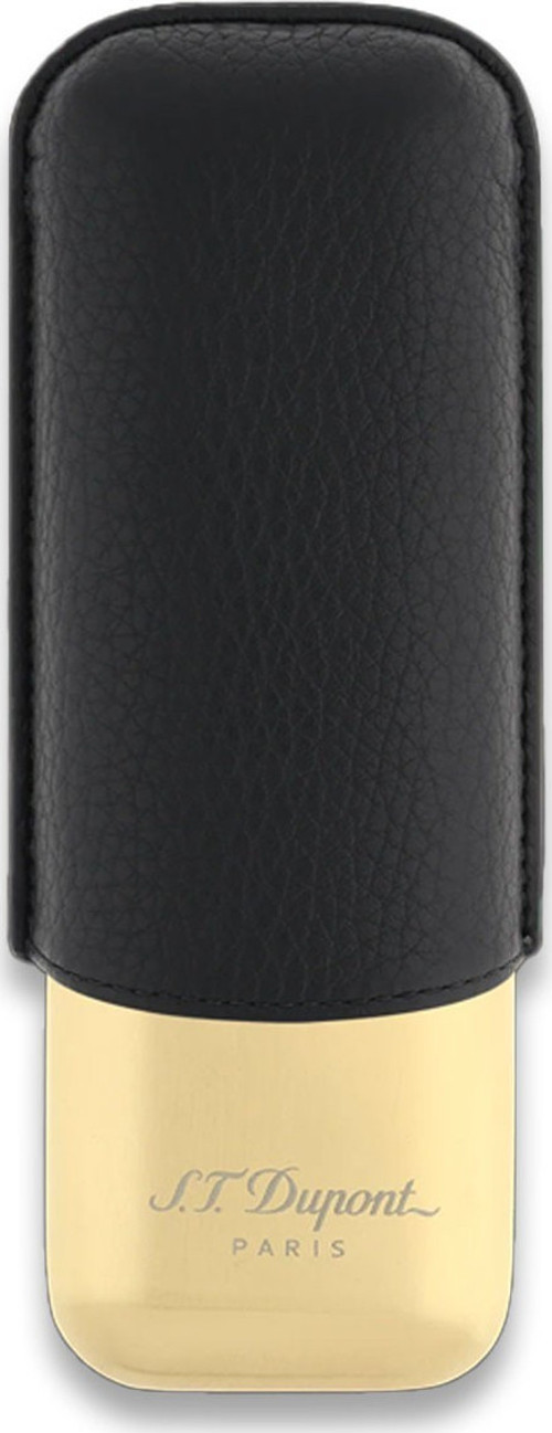 S.T. Dupont Deri Gold Metal Puro Kılıfı Siyah 2li (60Ring)
