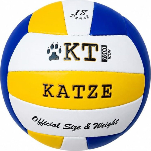 KT7000 Voleybol Topu El Dikişli Mavi Beyaz