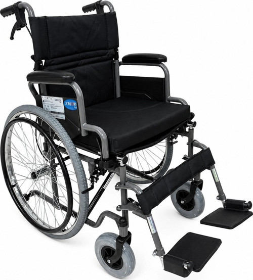 Comfort Plus Özellikli Tekerlekli Sandalye | Rahat Oturumlu Refakatçi Frenli Tasarım DM-312 PRO 50cm