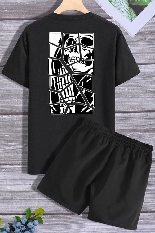Anime Şort T-shirt Eşofman Takımı