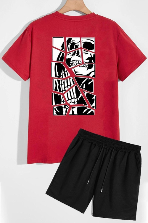 Anime Şort T-shirt Eşofman Takımı