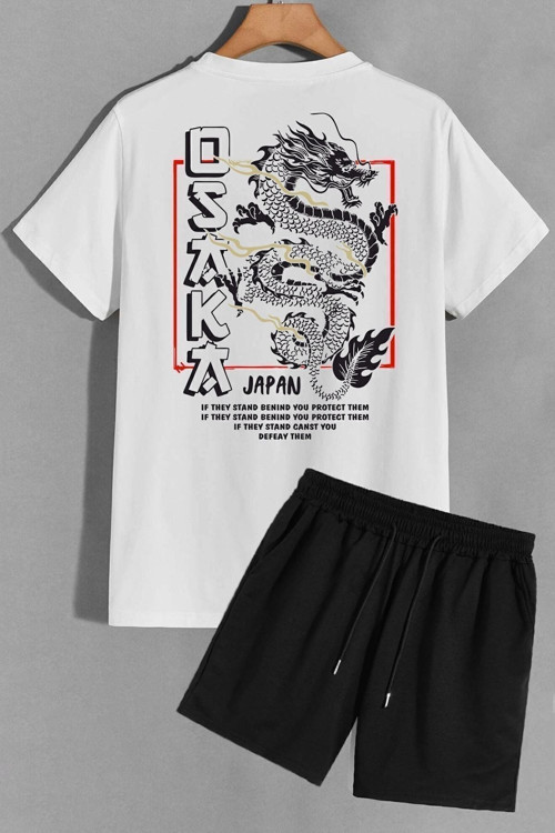 Rahat Tasarım Osaka Şort T-shirt Eşofman Takımı