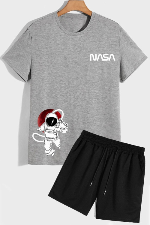 Nasa Şort T-shirt Eşofman Takımı
