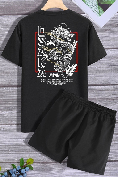 Rahat Tasarım Osaka Şort T-shirt Eşofman Takımı