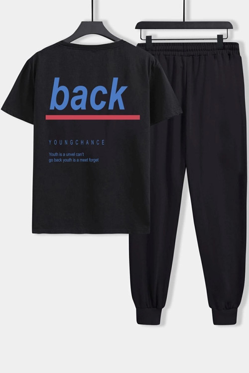 Unisex Back Baskılı 2'li Eşofman Takımı