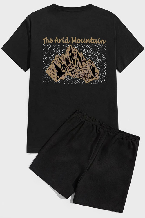 Arid Mountain Baskı Şort Takım