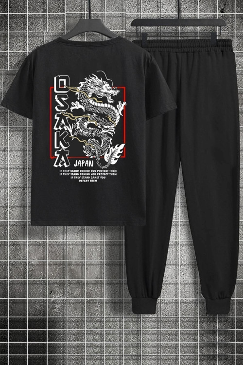 Unisex Osaka Baskılı 2'li Eşofman Takımı