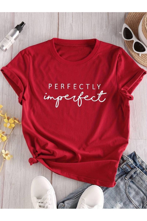 Pamuklu Perfectly Baskılı Oversize T-shirt