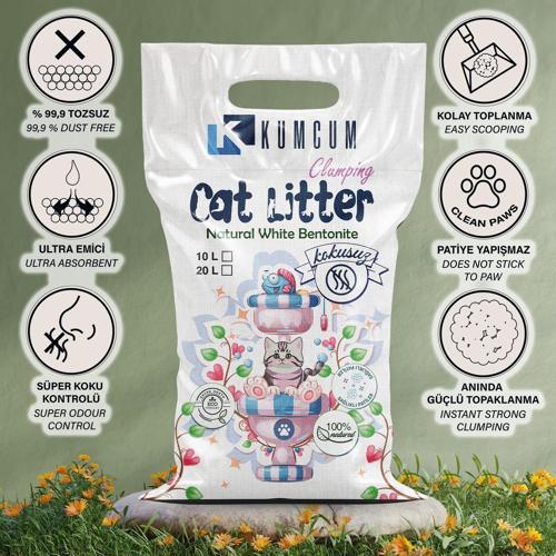 Cat Litter 10 LT Doğal Organik Naturel Kedi Kumu